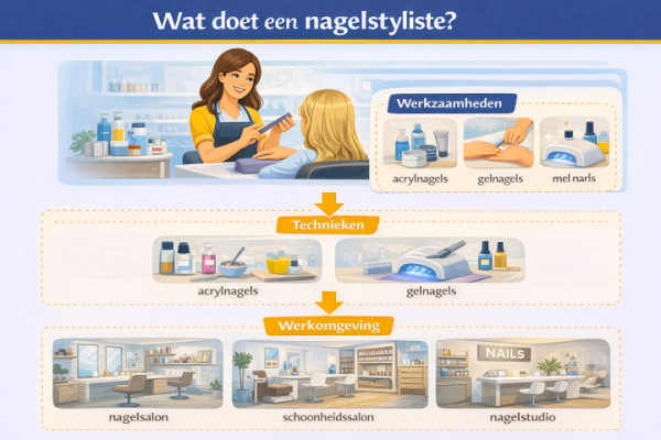 Alles over het beroep nagelstyliste Wat doet een nagelstyliste